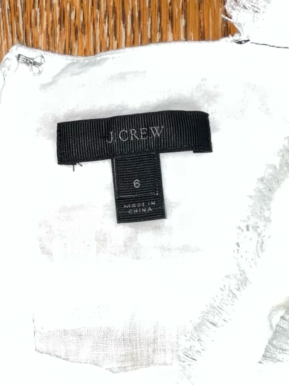 J. Crew Linen White Tank Size 6 - Picture 4 of 7